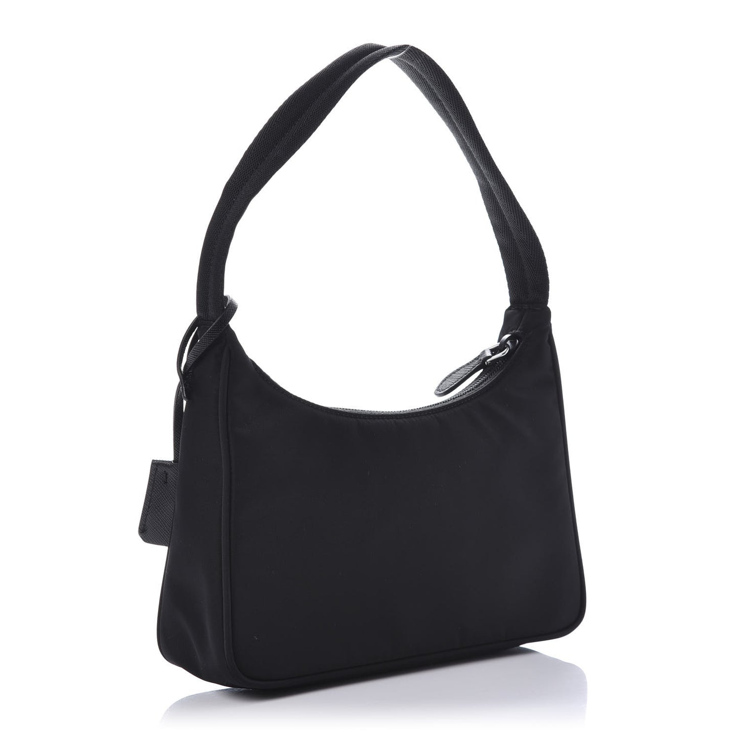 Tessuto Nylon Saffiano Lunar New Year Mini Re-Edition 2000 Bag Black Fuoco