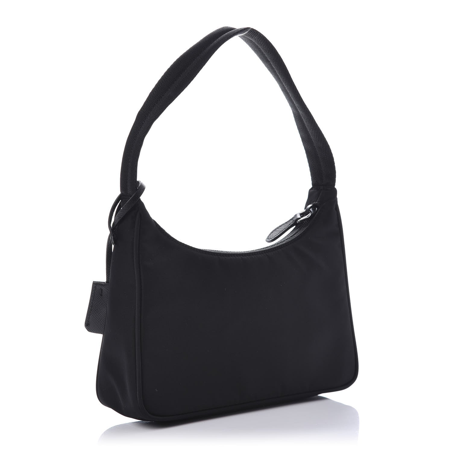 Prada Tessuto Nylon Saffiano Lunar New Year Mini Re-Edition 2000 Bag Black Fuoco 4 of 12