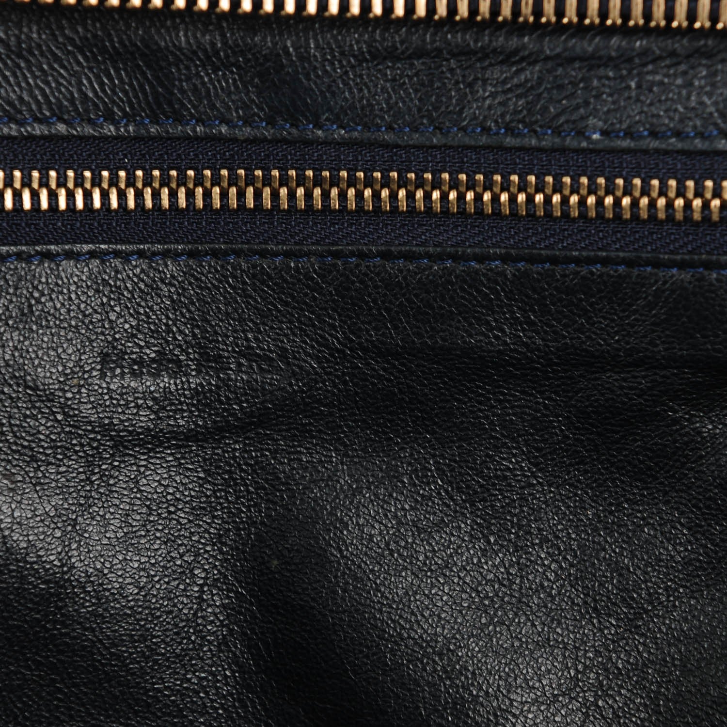 Celine Smooth Calfskin Suede Mini Bi-Color Luggage Navy Dune 6 of 8
