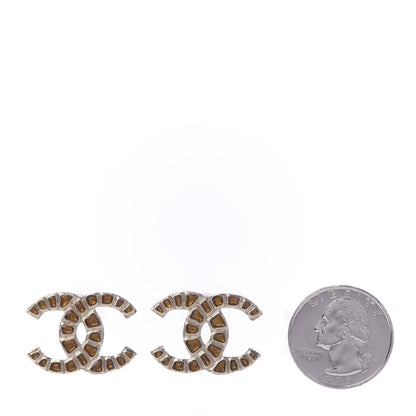 Chanel Metal Gripoix Along The Nile Earrings Gold Orange 2 of 5