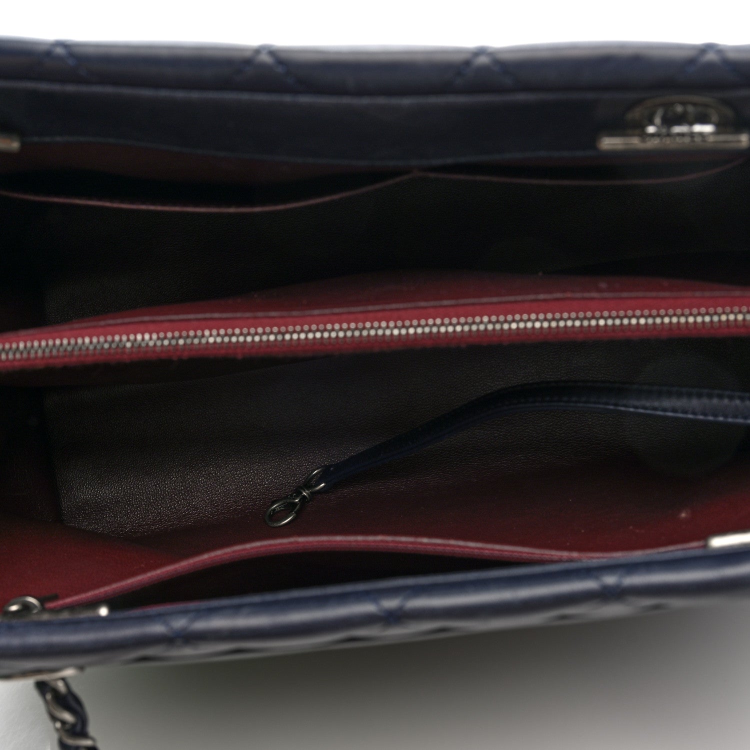 Chanel Lambskin Quilted Trendy CC Tote Navy 5 of 10