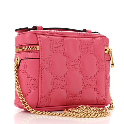 Gucci Calfskin GG Matelasse Mini Top Handle Bag Rhodamine Pink 3 of 10