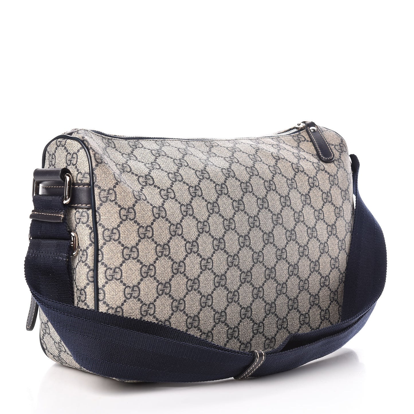 GG Plus Monogram Front Pocket Messenger Navy