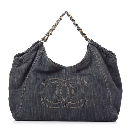 Chanel Denim XL Coco Cabas Tote Blue 1 of 11