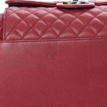 Chanel Caviar Quilted Large Casual Pocket Tote Red 13 of 14