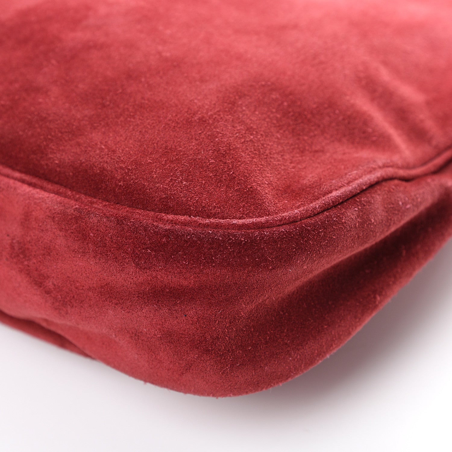 Prada Suede Hobo Cerise 9 of 14