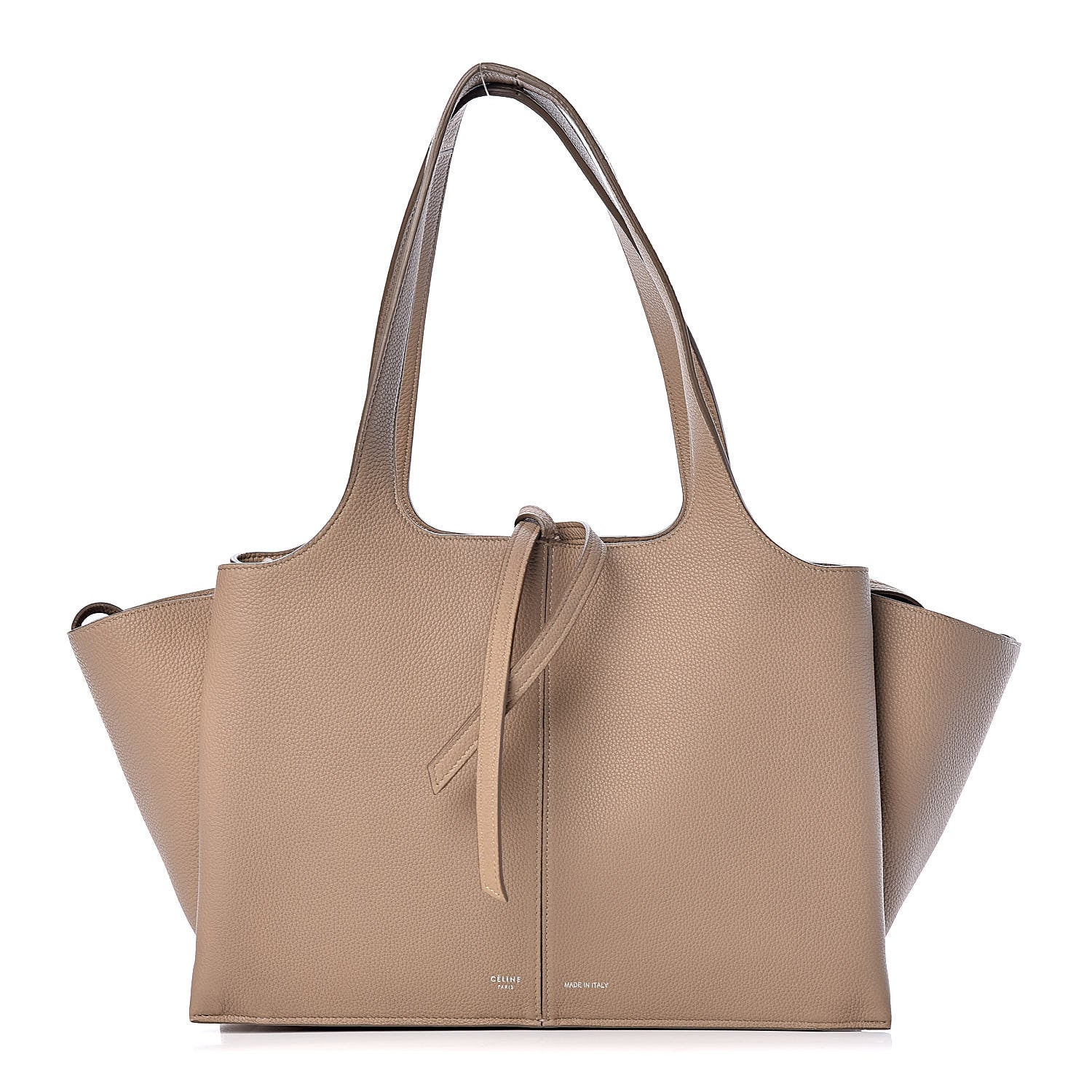 Celine Baby Grained Calfskin Small Tri-Fold Bag Light Taupe 1 of 14