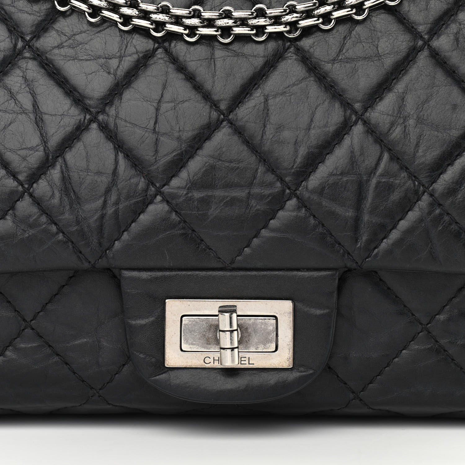 Chanel Aged Calfskin Quilted 2.55 Reissue 227 Flap Black 8 of 16
