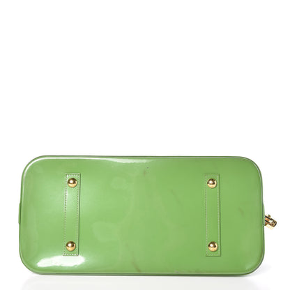 Louis Vuitton Vernis Roses Alma GM Vert Tonic 19 of 19