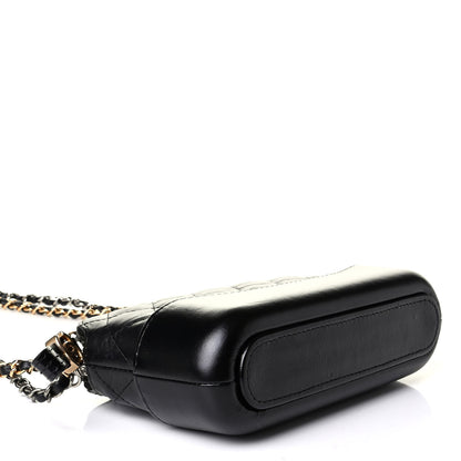 Chanel Aged Calfskin Quilted Small Gabrielle Clutch With Chain Black 3 of 6