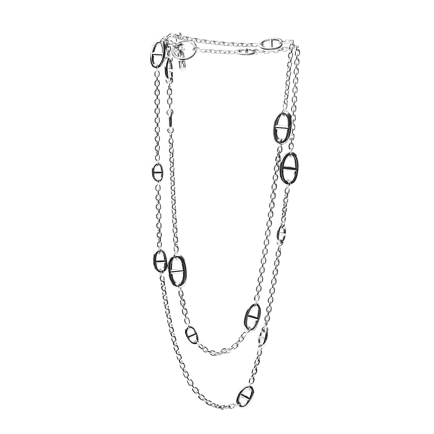 Hermes Sterling Silver Farandole Necklace 120 3 of 5