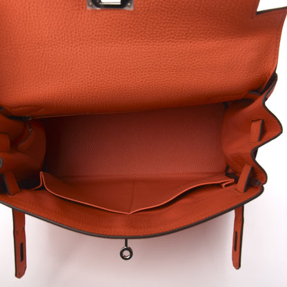 Hermes Togo Kelly Retourne 28 Orange Poppy 5 of 34