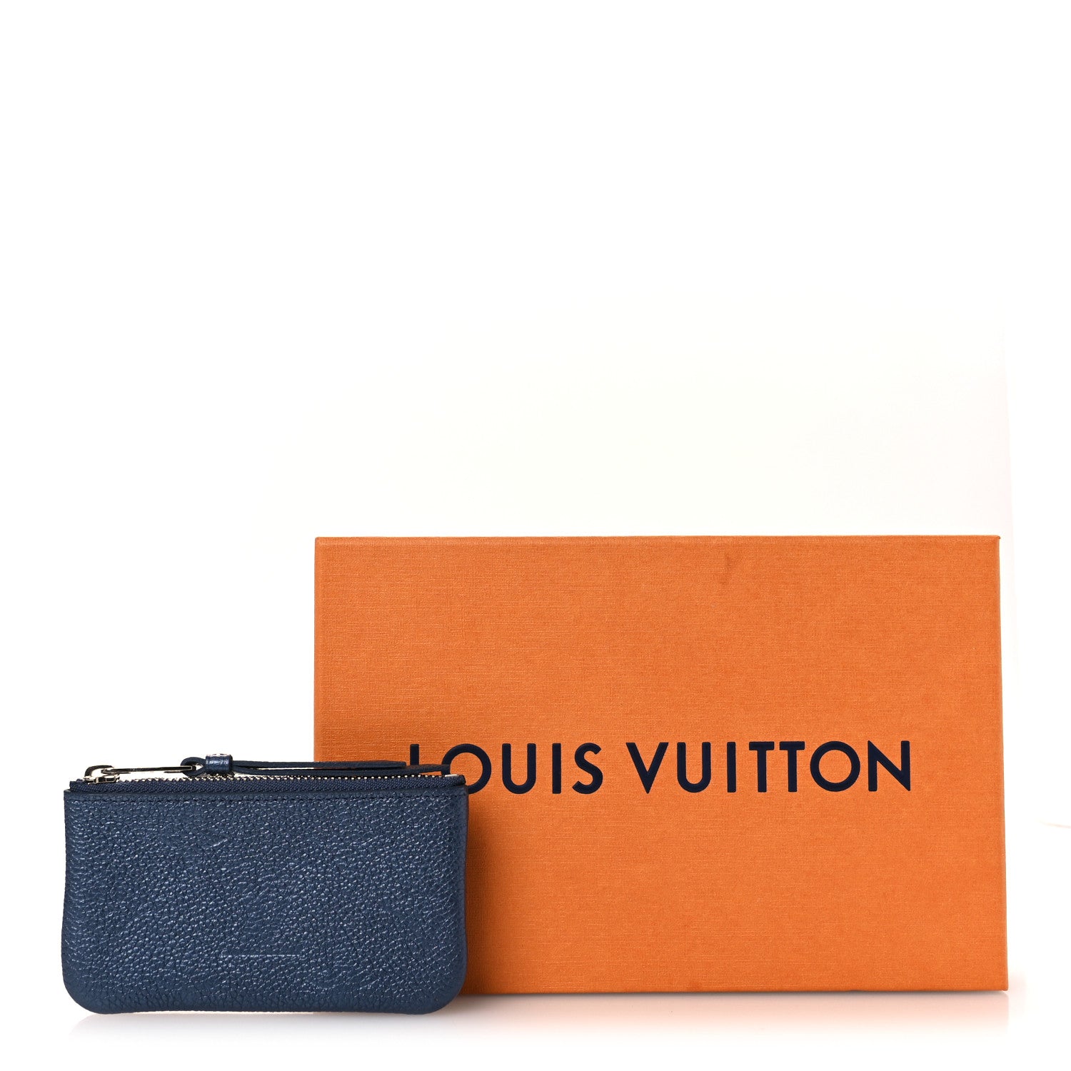 Louis Vuitton Metallic Empreinte Monogram Giant Key Pouch Navy