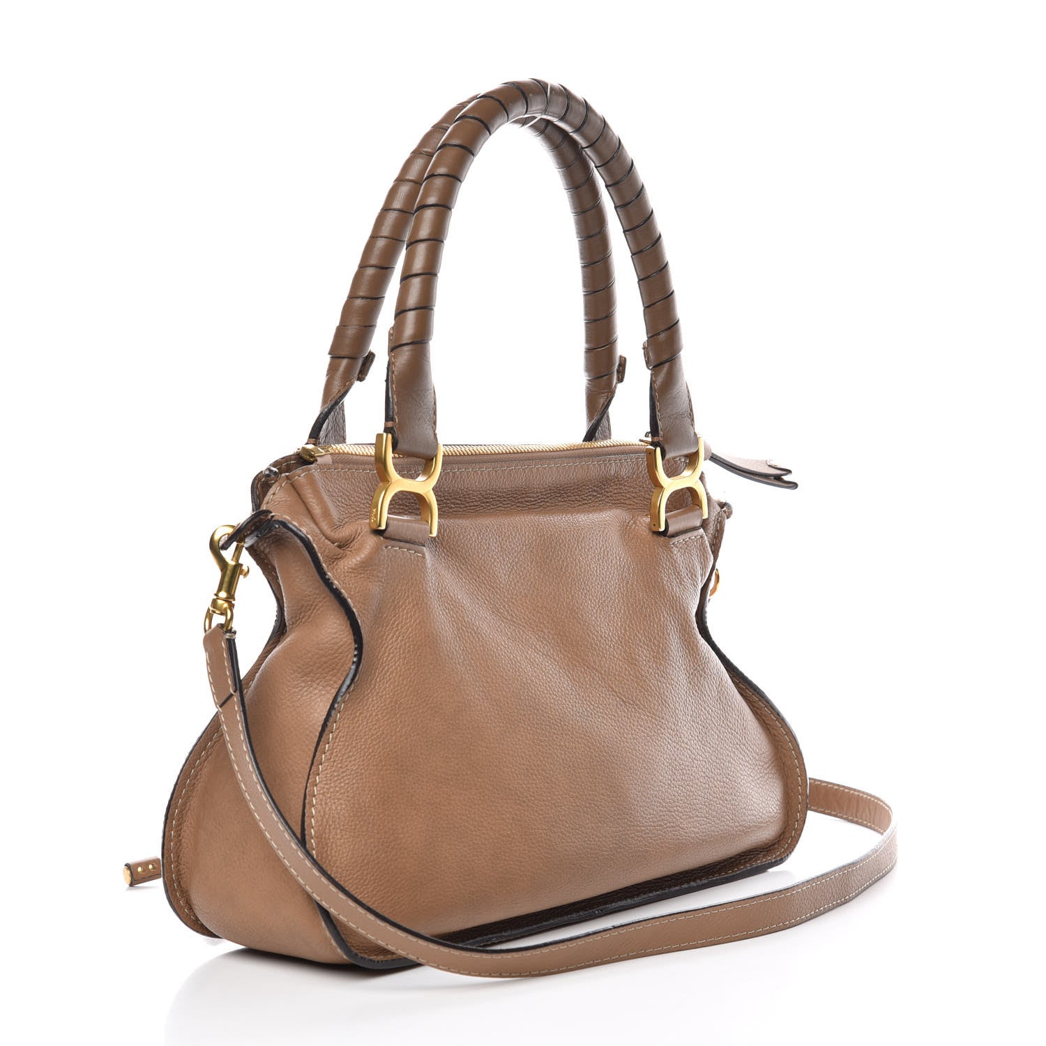Chloe Calfskin Medium Marcie Satchel Nut 4 of 17