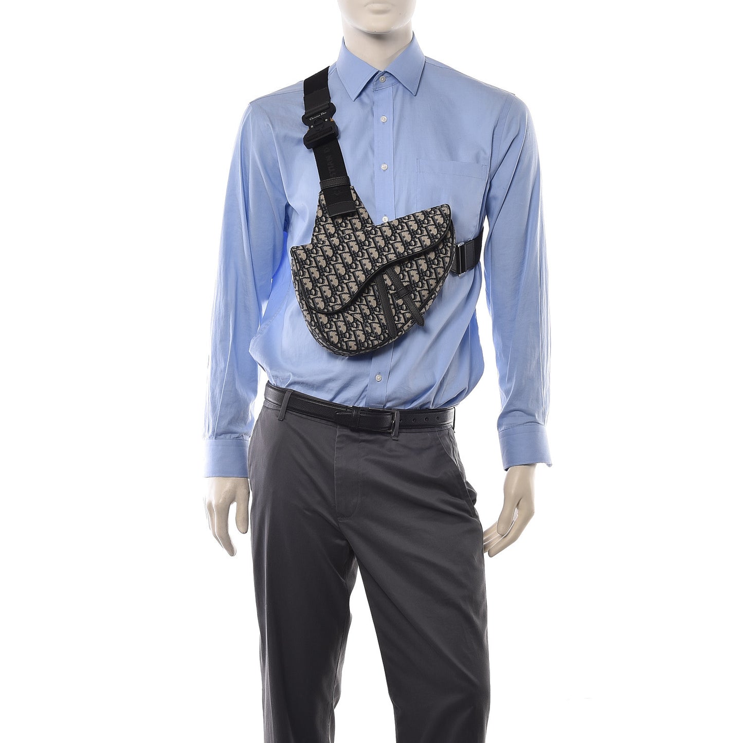 Oblique Saddle Bag Blue