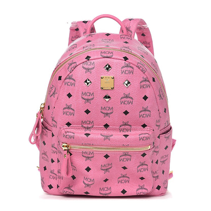 MCM Visetos Small Sprinkle Stud Stark Backpack Pink 1 of 8