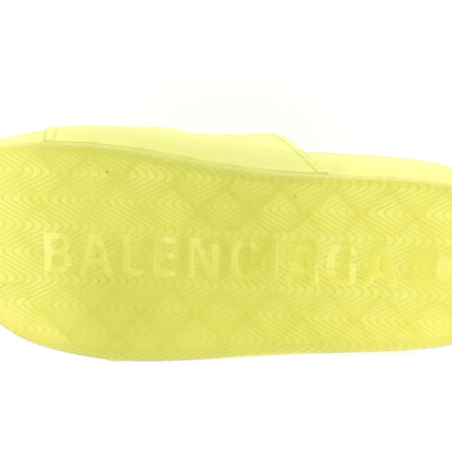 Balenciaga Technical Polyurethane Mallorca Slide Sandals 35 Fluo Yellow 7 of 7