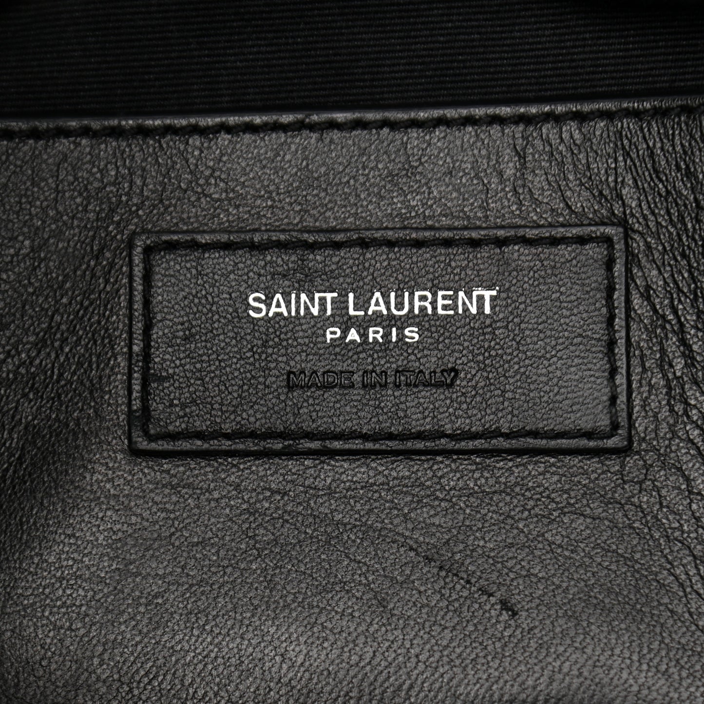 Grain De Poudre Medium West Hollywood Monogram Fold-Over Black