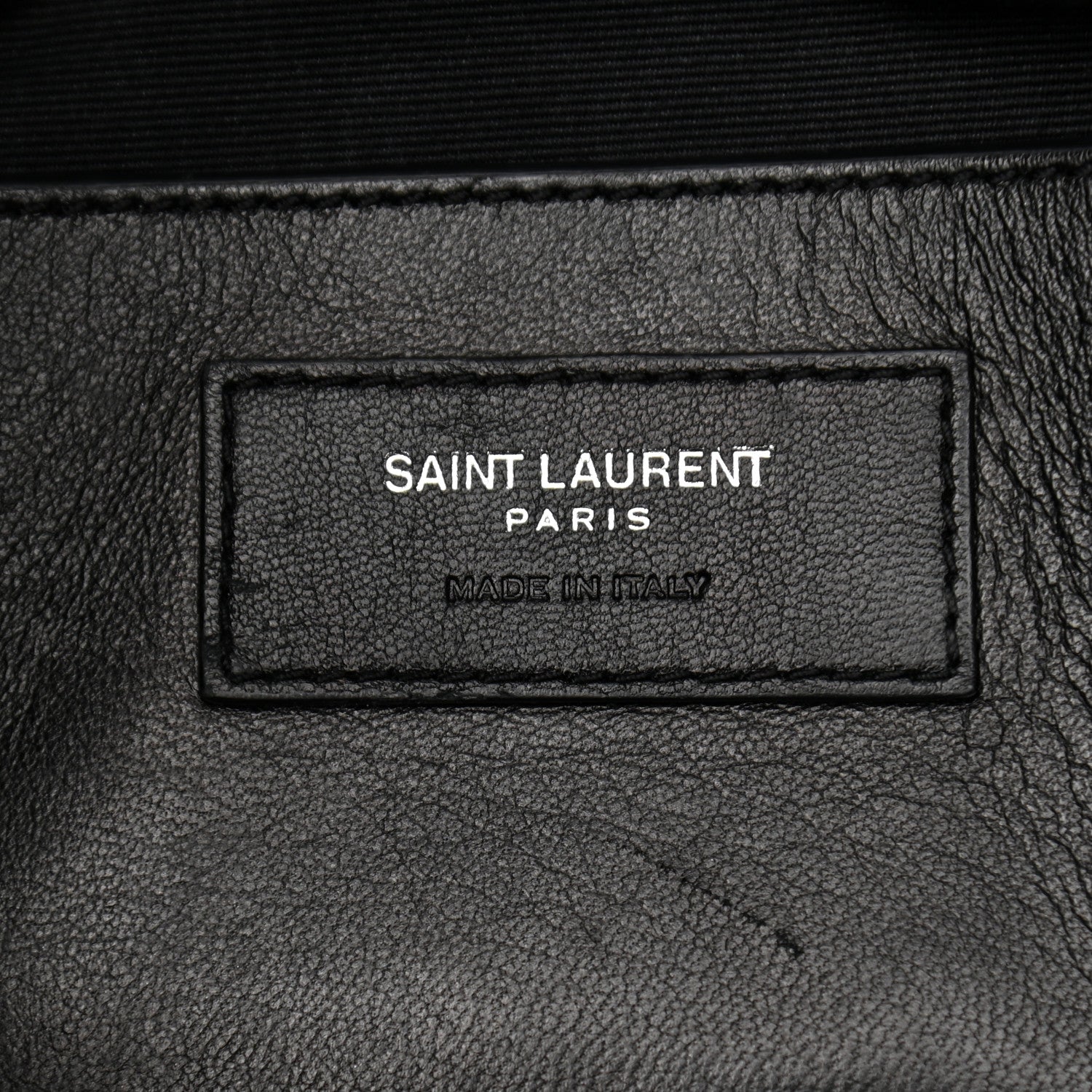 Saint Laurent Grain De Poudre Medium West Hollywood Monogram Fold-Over Black 6 of 12
