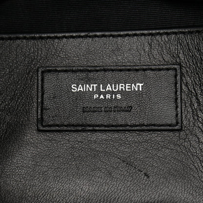 Saint Laurent Grain De Poudre Medium West Hollywood Monogram Fold-Over Black 6 of 12