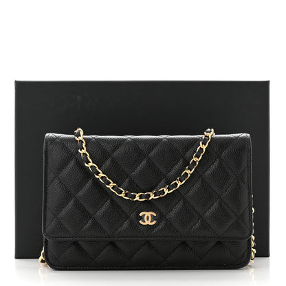 Chanel Caviar Quilted Wallet on Chain WOC Black 12 of 12
