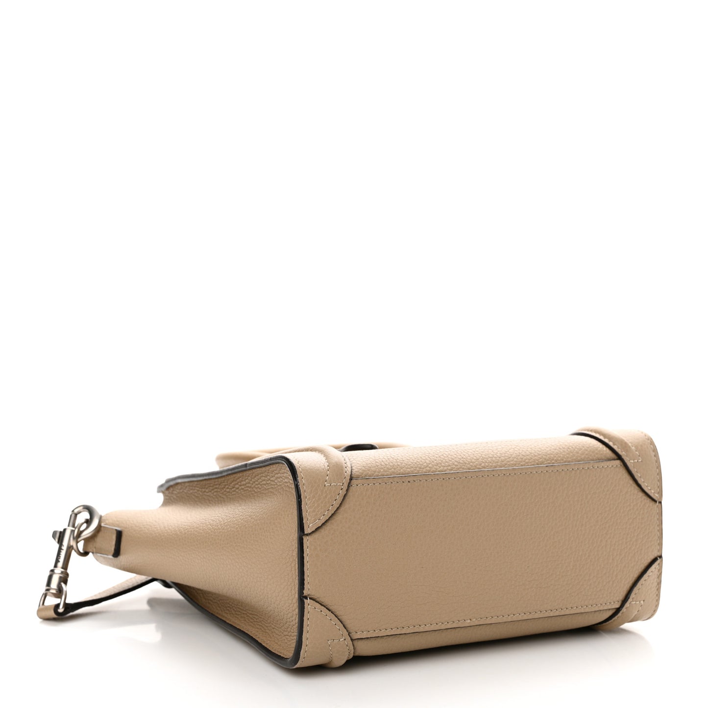 Drummed Calfskin Nano Luggage Dune
