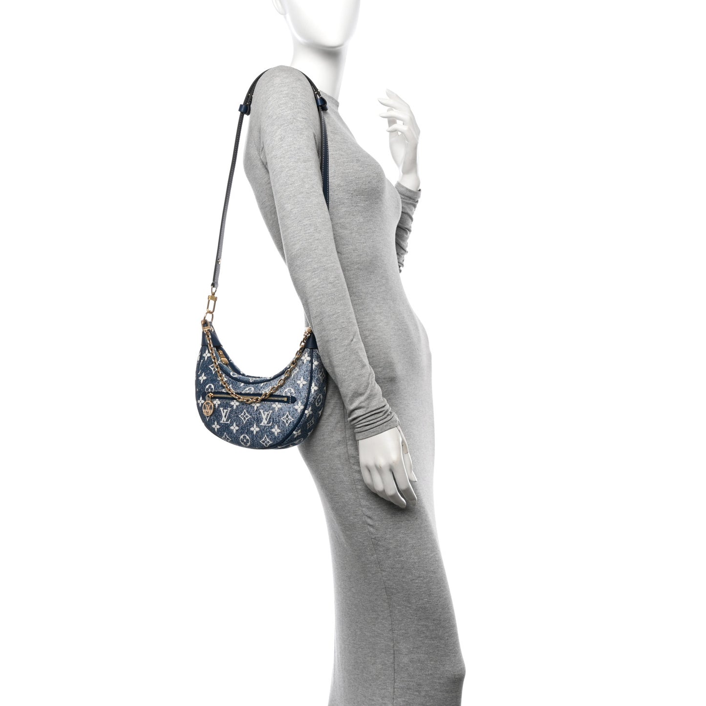 Monogram Jacquard Denim Loop Bleu