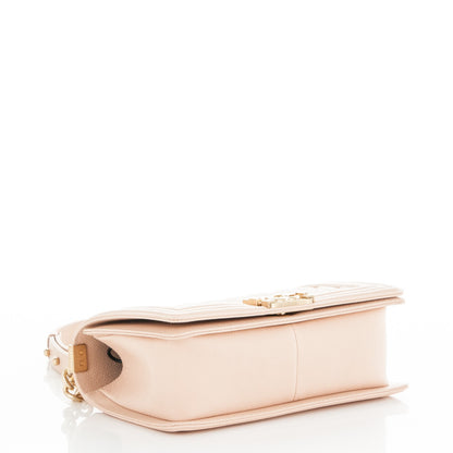 Chanel Caviar Quilted Medium Boy Flap Light Beige 4 of 7