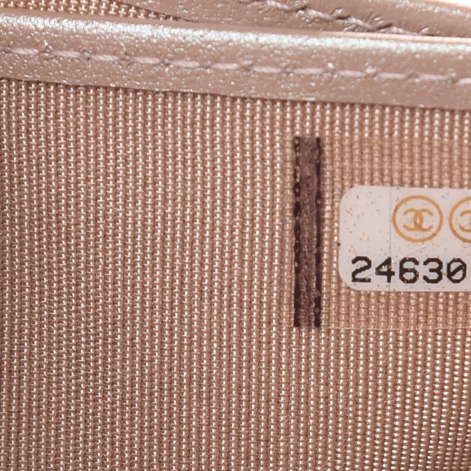 Chanel Metallic Caviar Chevron Quilted Compact Flap Wallet Light Gold 8 of 8