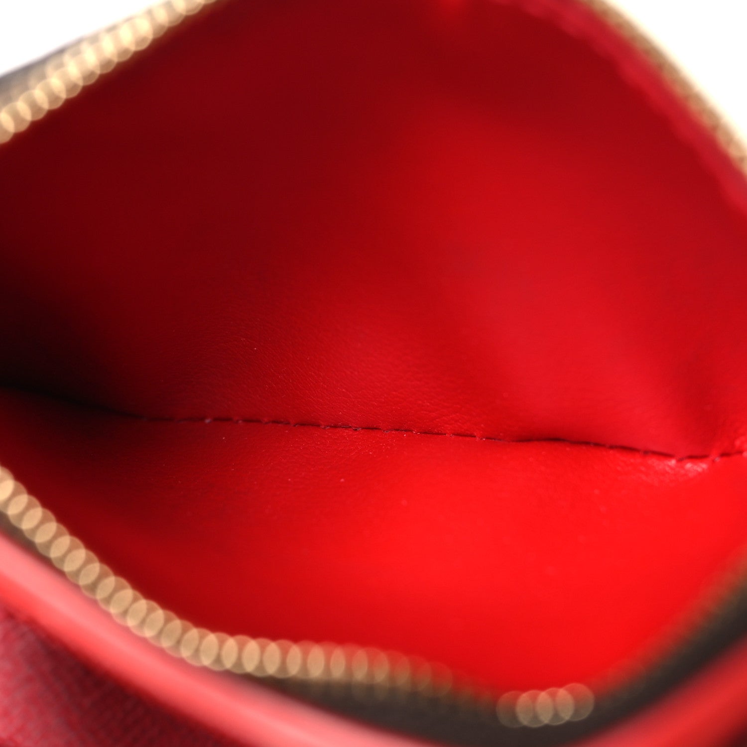 Louis Vuitton Damier Ebene Stories Victorine Wallet Red 6 of 9