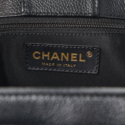 Chanel Calfskin Cerf Executive Shopper Tote Black 7 of 9