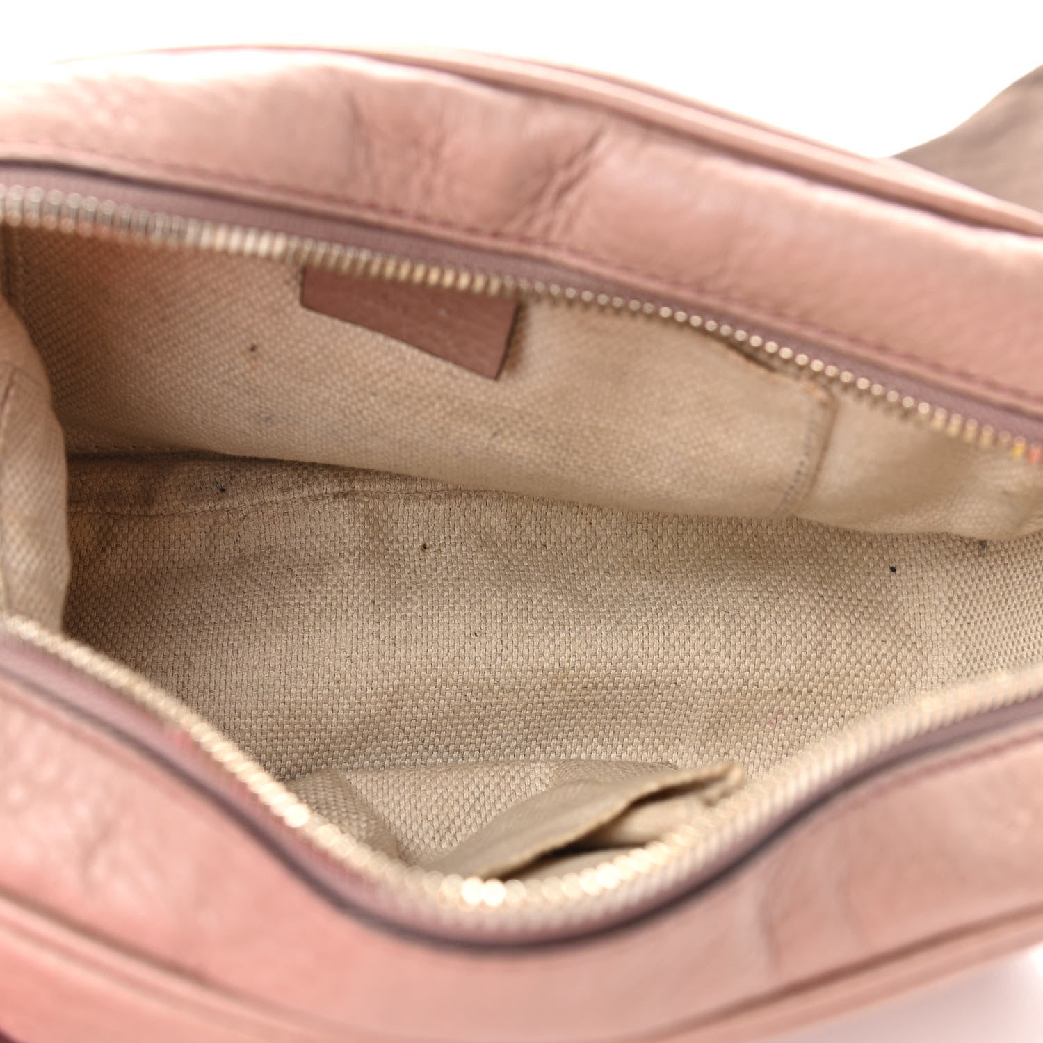 Gucci Pebbled Calfskin Small Soho Disco Bag Camelia 5 of 14