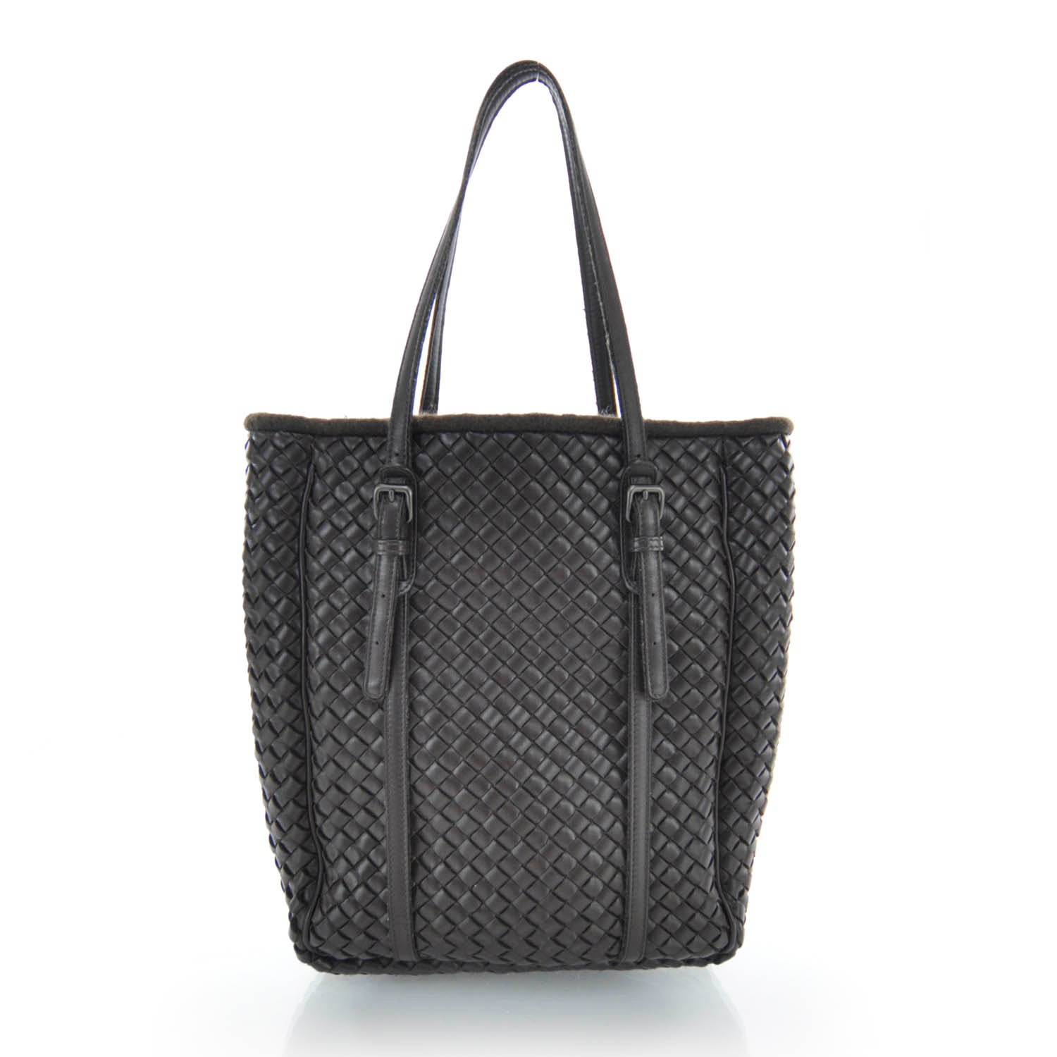 Bottega Veneta Nappa Intrecciato Shoulder Bag Ebano 1 of 7