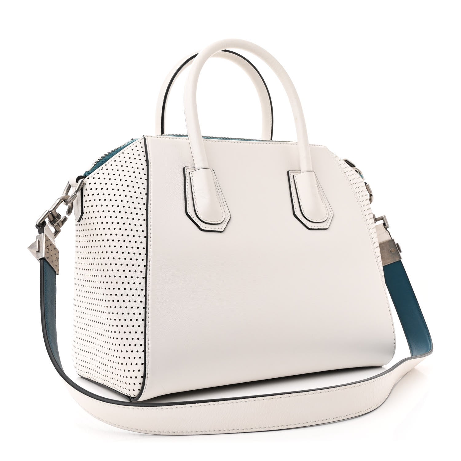 Givenchy Lambskin Perforated Small Antigona White 3 of 12