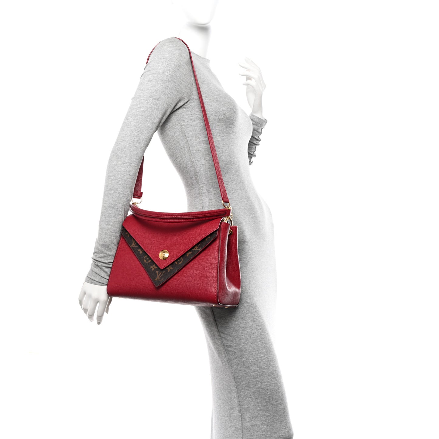 Grained Calfskin Monogram Double V Aurore