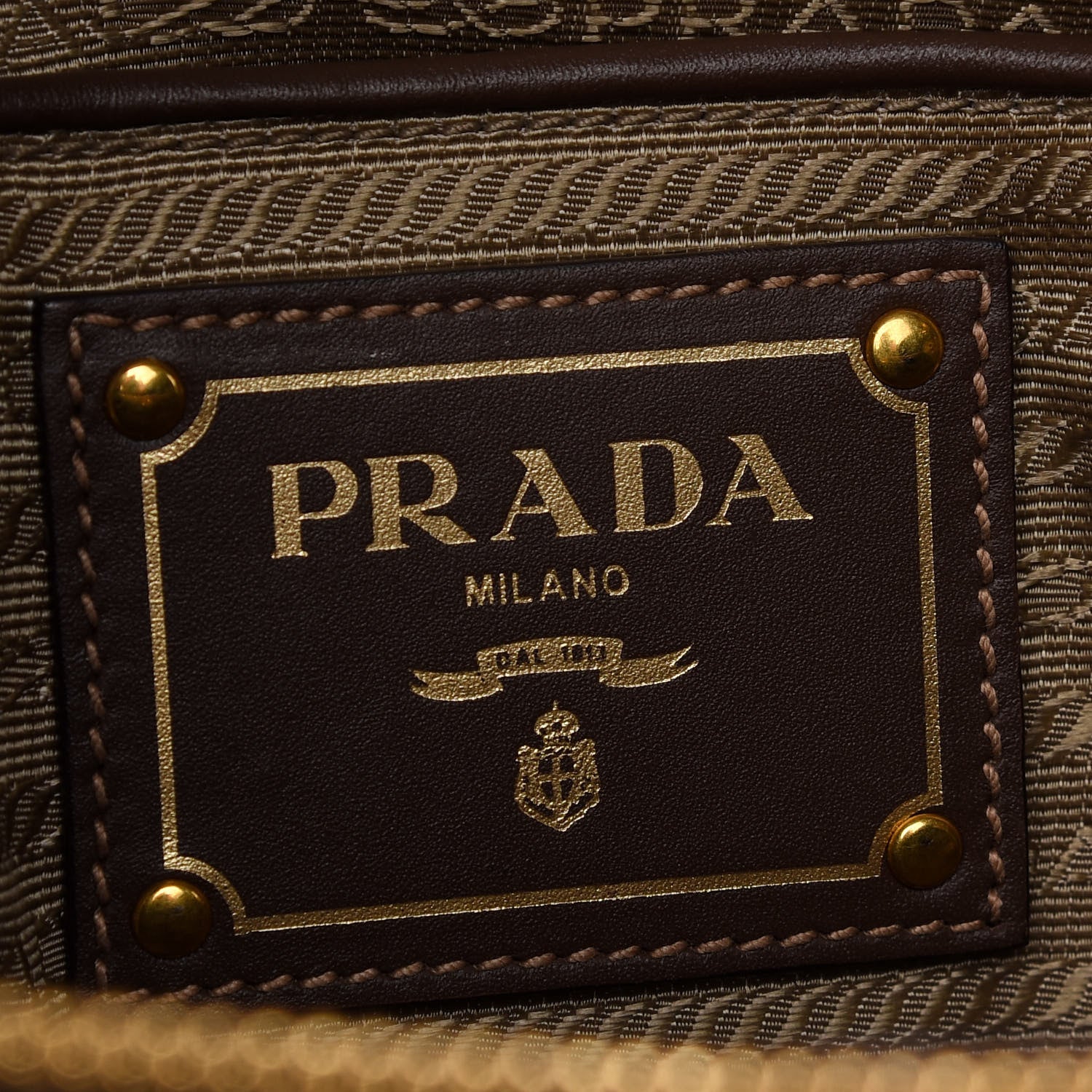 Prada Jacquard Logo Tote Moro 6 of 10