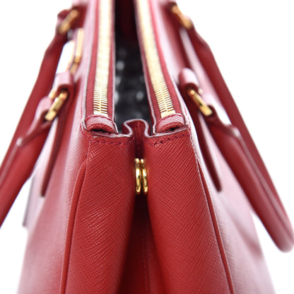 Prada Saffiano Medium Galleria Double Zip Tote Fuoco 19 of 20