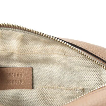 Gucci Pebbled Calfskin Small Soho Disco Bag Camelia 8 of 9