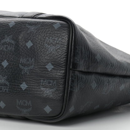 MCM Visetos Shopping Tote Black 10 of 16
