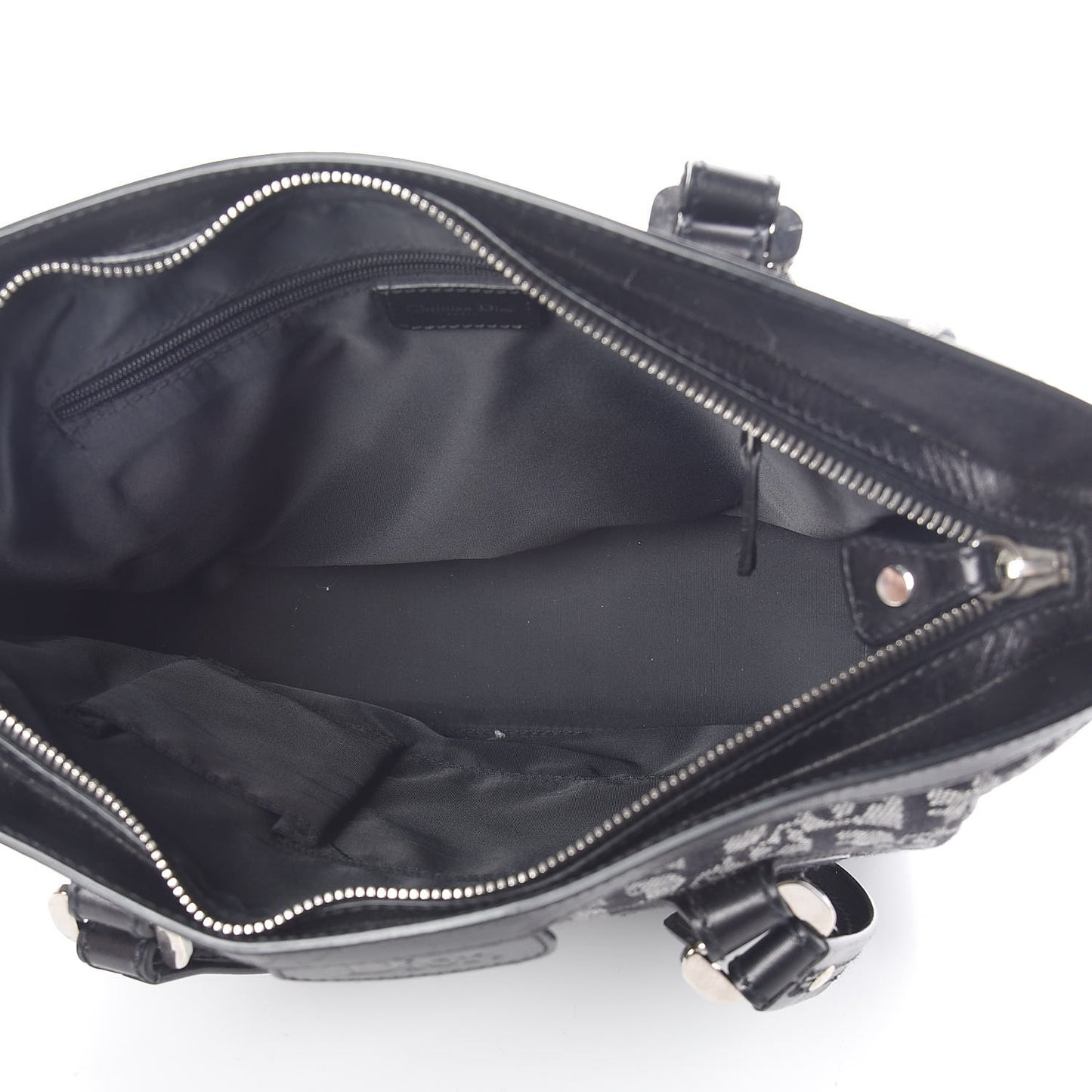 Denim Calfskin Monogram Tote Black