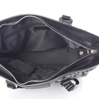 Christian Dior Denim Calfskin Monogram Tote Black 5 of 10