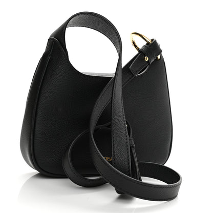 Versace Calfskin La Medusa Small Hobo Crossbody Black 3 of 8
