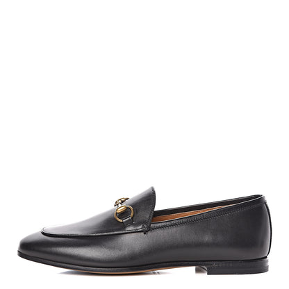 Gucci Calfskin Womens Jordaan Loafers 35.5 Black 1 of 10