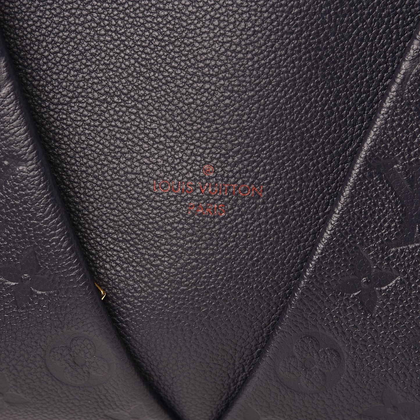 Empreinte V Tote MM Marine Rouge