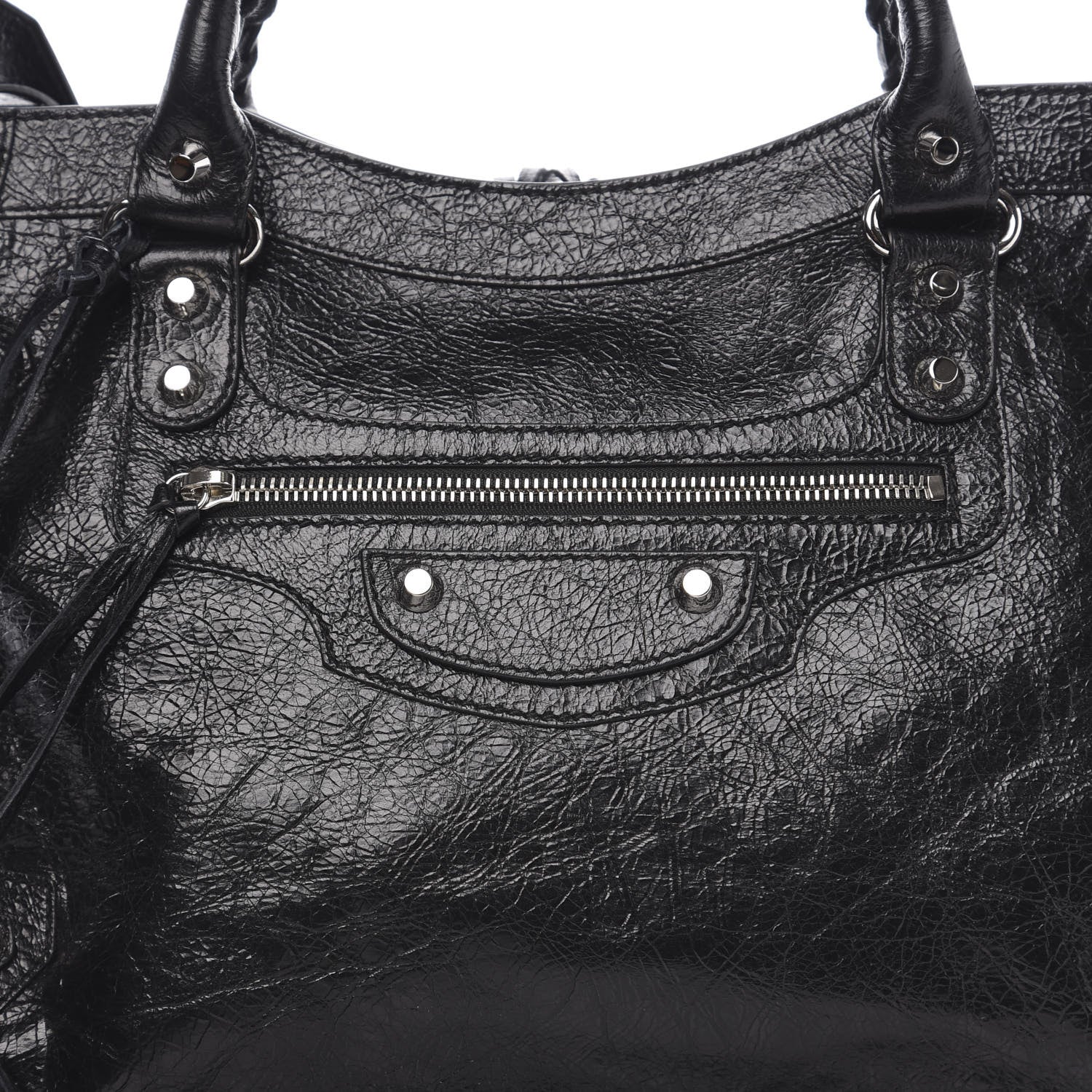 Balenciaga Agneau Classic Silver Hardware City Black 8 of 8