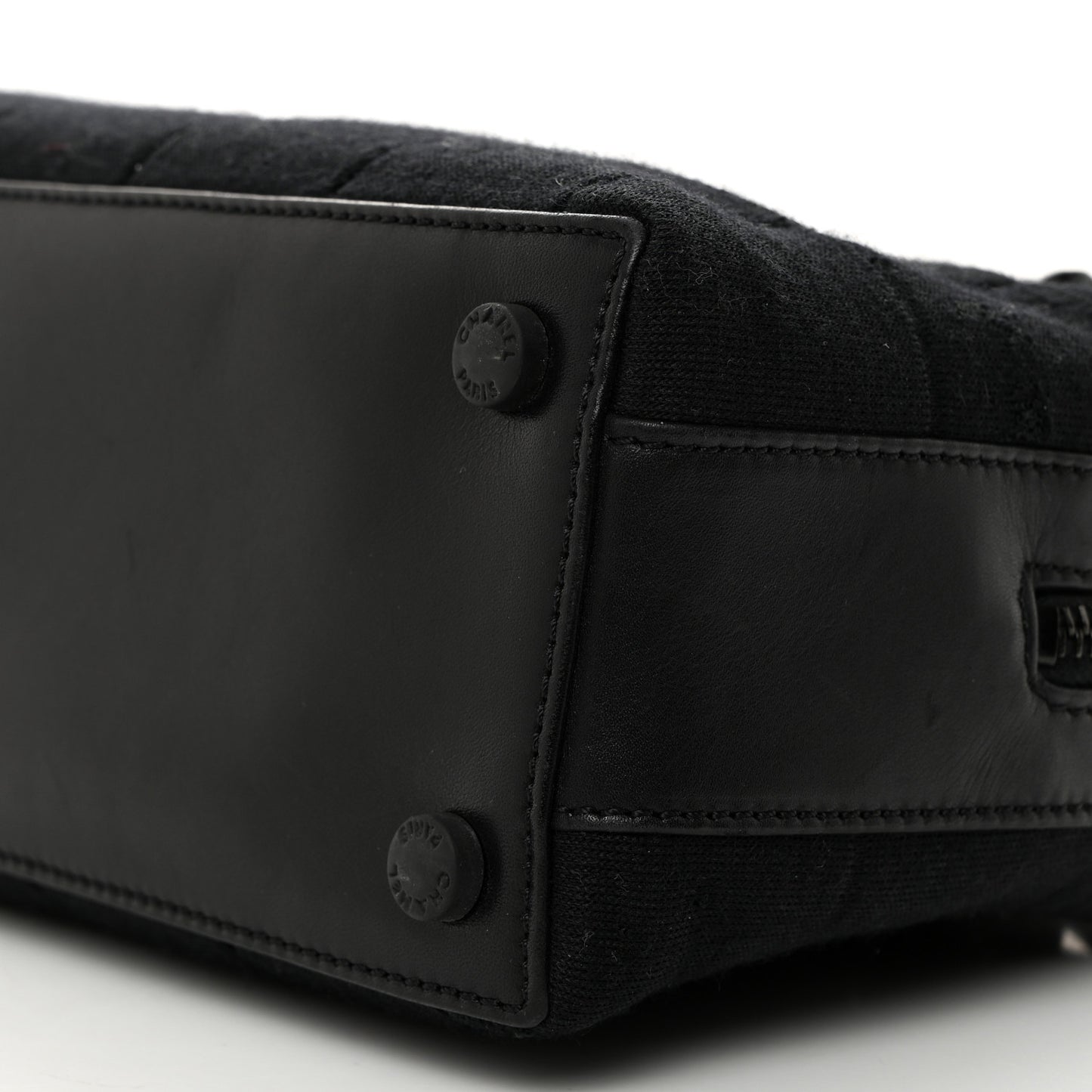 Jersey Quilted Chocolate Bar Shoulder Bag Black