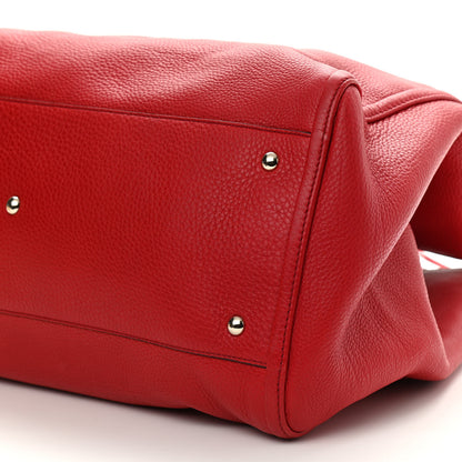 Gucci Pebbled Calfskin Large Soho Shoulder Bag Red 10 of 10