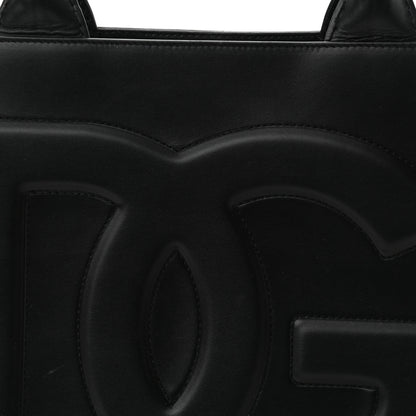 Dolce & Gabbana Calfskin Medium DG Daily Shopper Tote Black 7 of 10