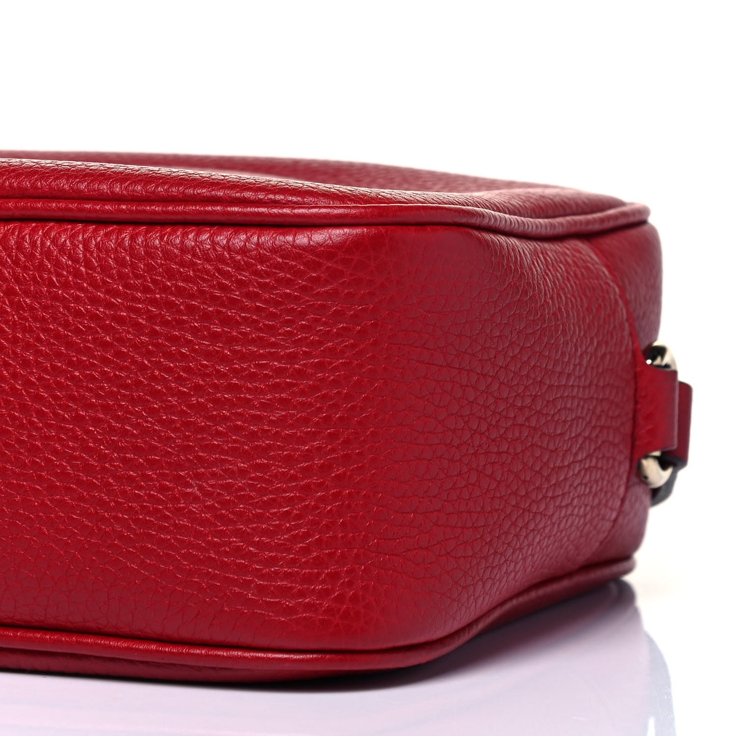 Pebbled Calfskin Small Soho Disco Bag Tabasco Red