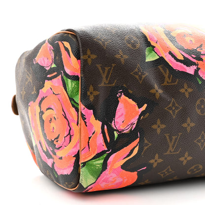 Louis Vuitton Monogram Roses Speedy 30 9 of 14